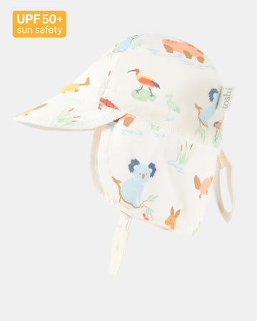 Toshi Flap Cap Down Under Kakadu Dawn - Extra Small