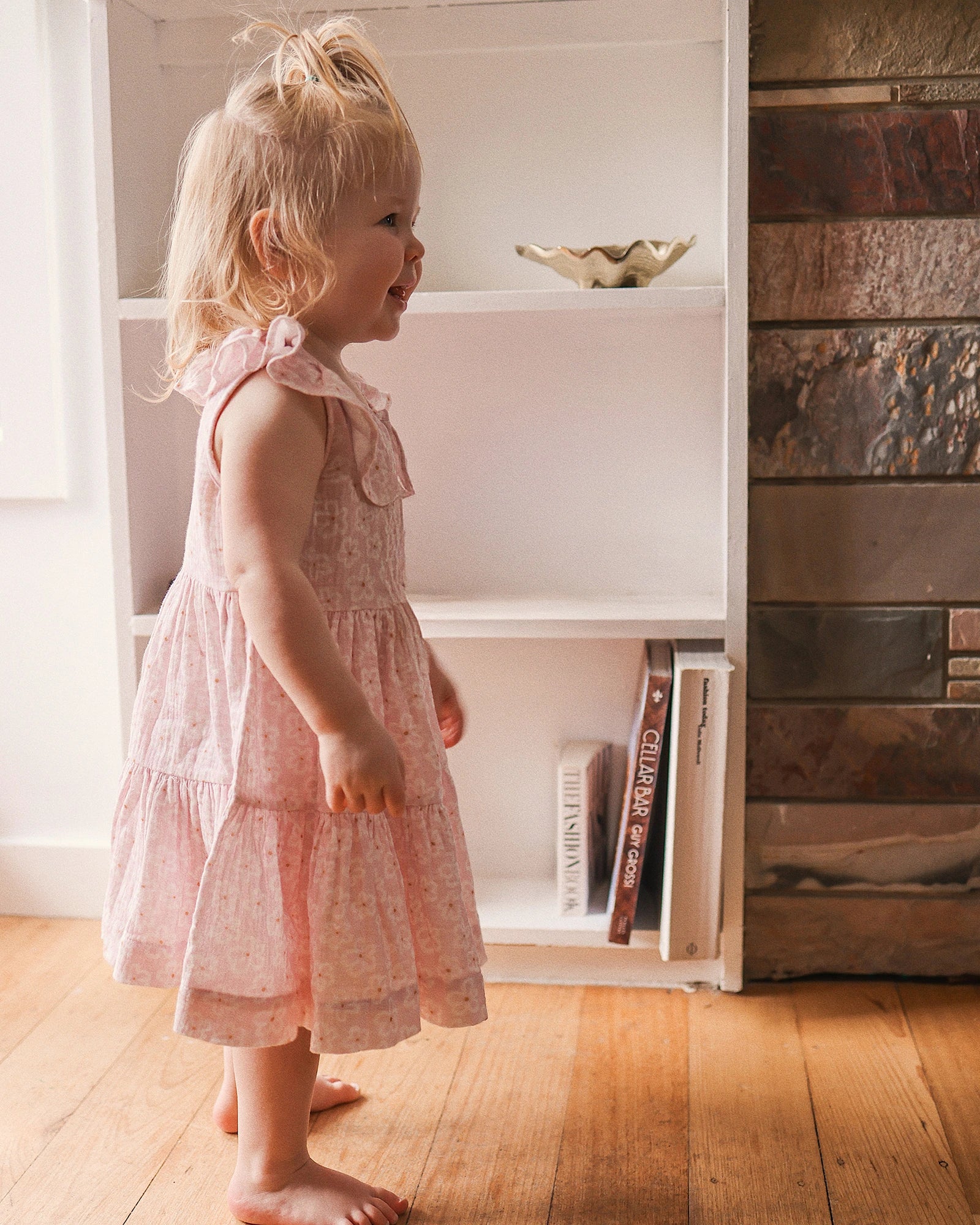 Kynd Baby Tirred Dress Frangipani - Size 0