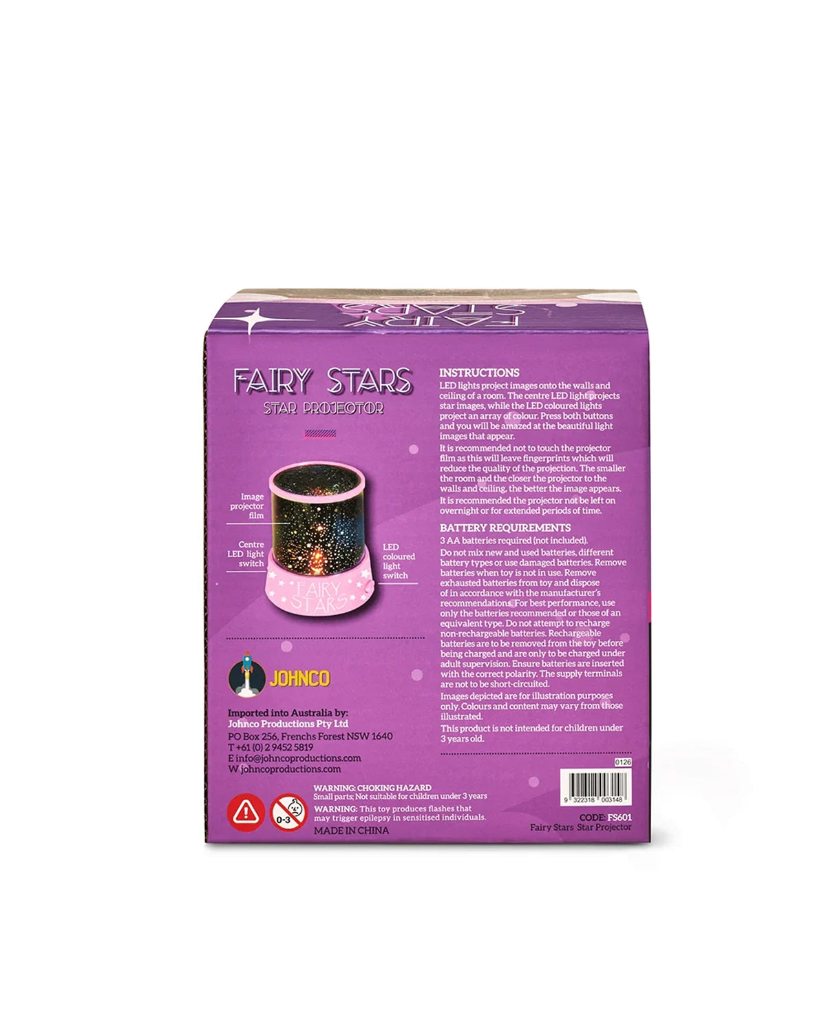 Johnco Fairy Stars Projector