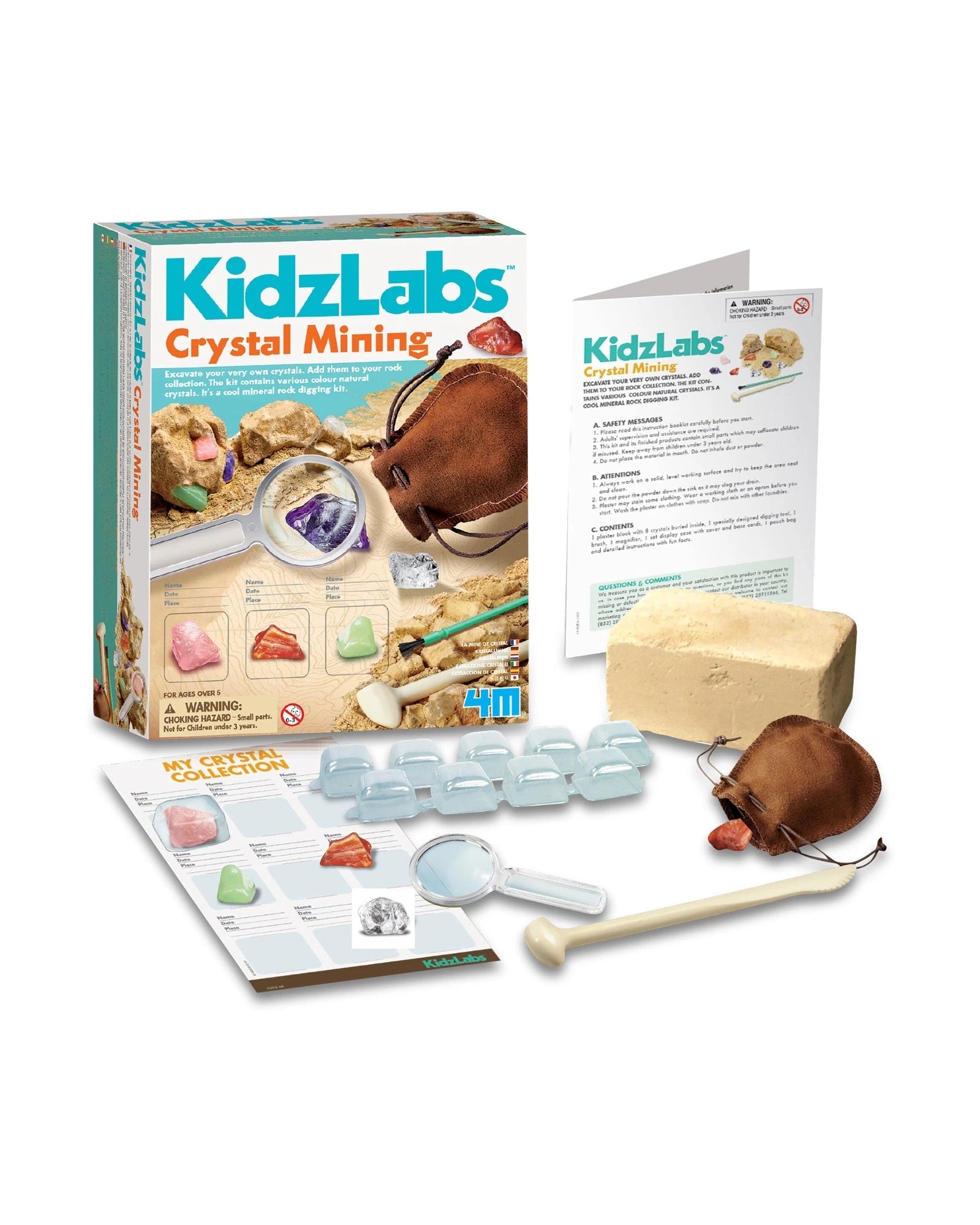 4M Kidz Labs Crystal Mining