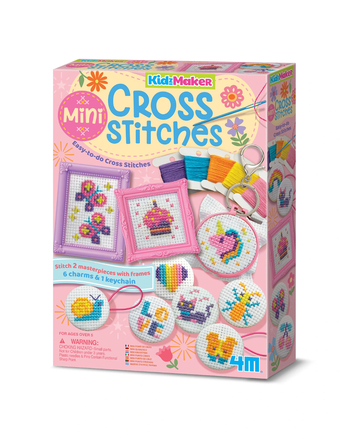 4M KidzMaker Mini Cross-Stitch Buttons