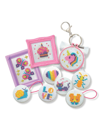 4M KidzMaker Mini Cross-Stitch Buttons