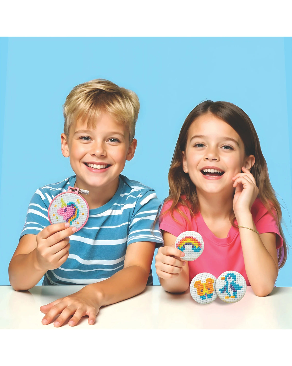 4M KidzMaker Mini Cross-Stitch Buttons
