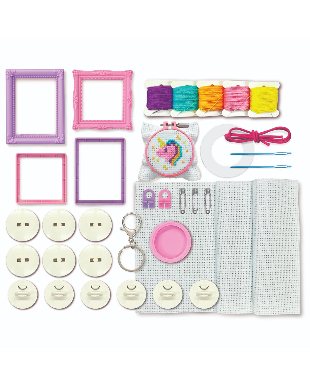 4M KidzMaker Mini Cross-Stitch Buttons