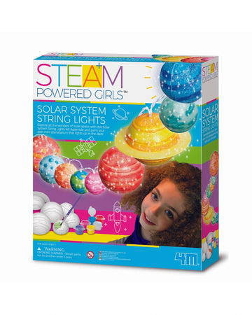 4M STEAM Powered Solar System String Lights