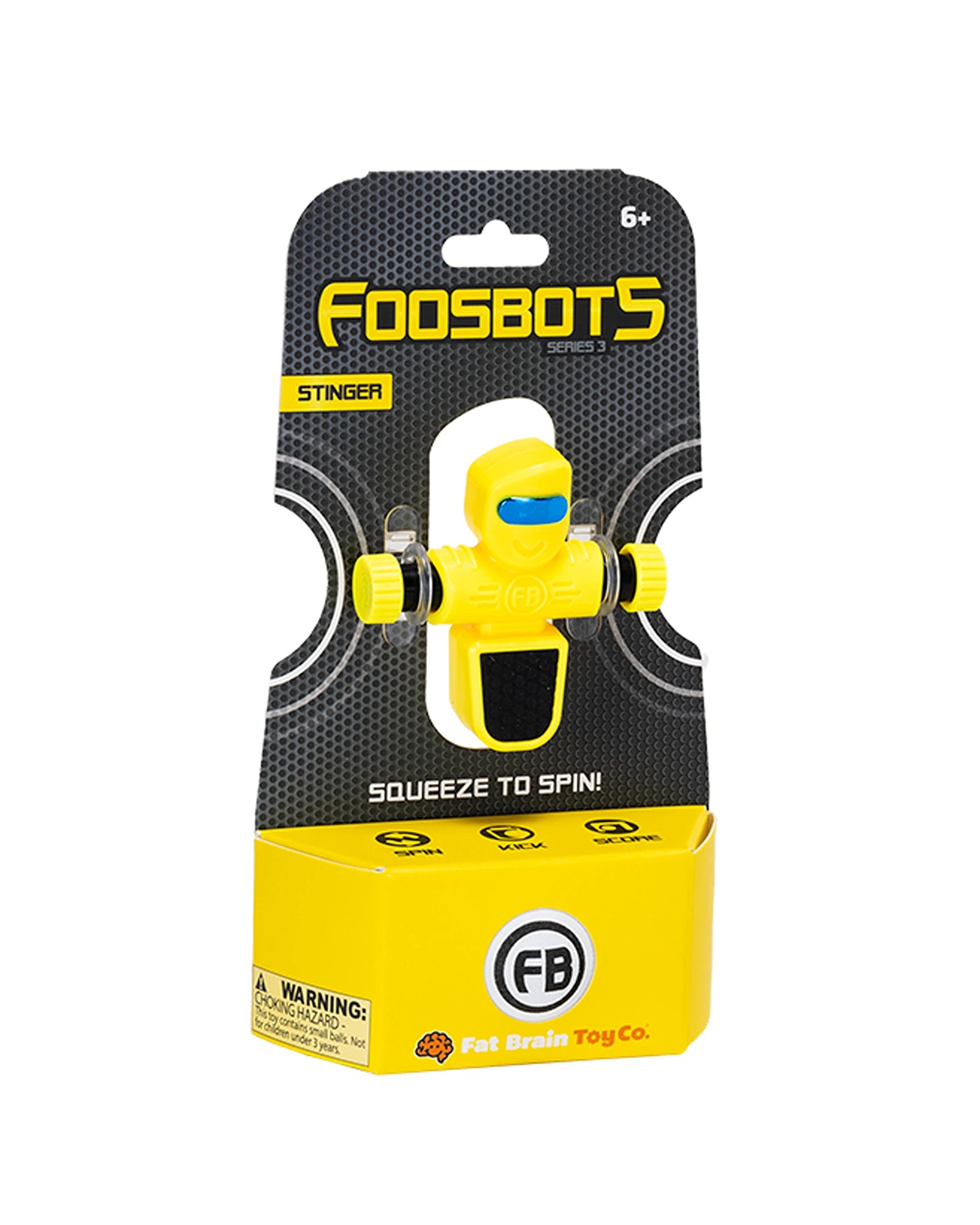 Fat Brain Toys Foosbots Series 3 - Stringer (yellow)