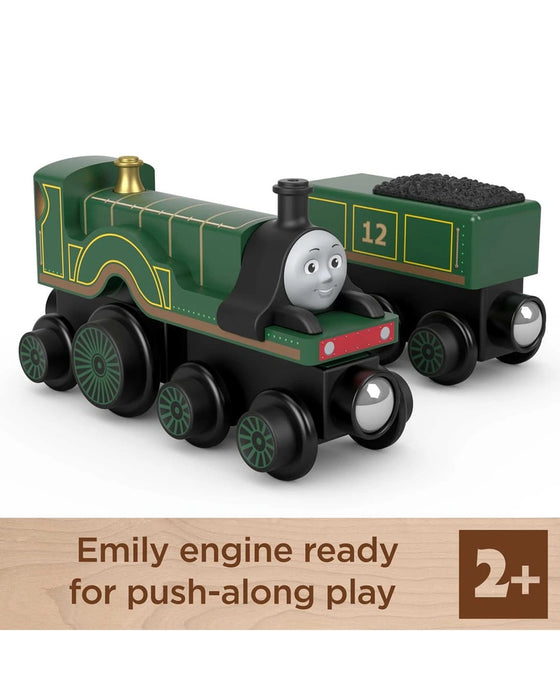 Fisher Price Thomas and Friends Wooden Railway Emily Engine And Coal Car