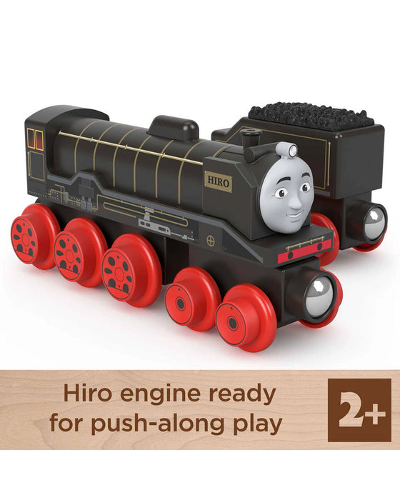 Fisher Price Thomas and Friends Wooden Railway Hiro Engine And Coal Car