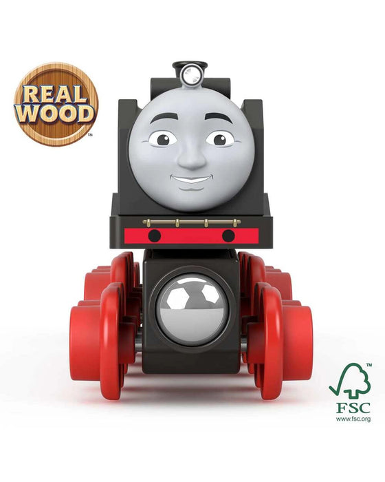 Fisher Price Thomas and Friends Wooden Railway Hiro Engine And Coal Car