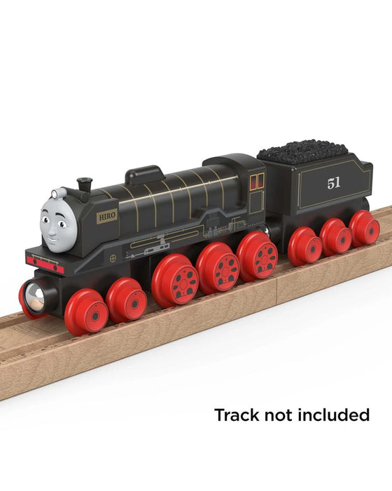 Fisher Price Thomas and Friends Wooden Railway Hiro Engine And Coal Car