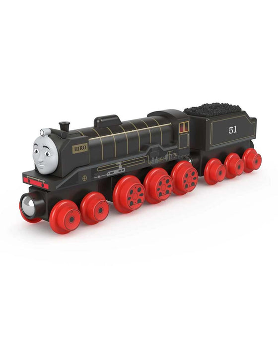 Fisher Price Thomas and Friends Wooden Railway Hiro Engine And Coal Car