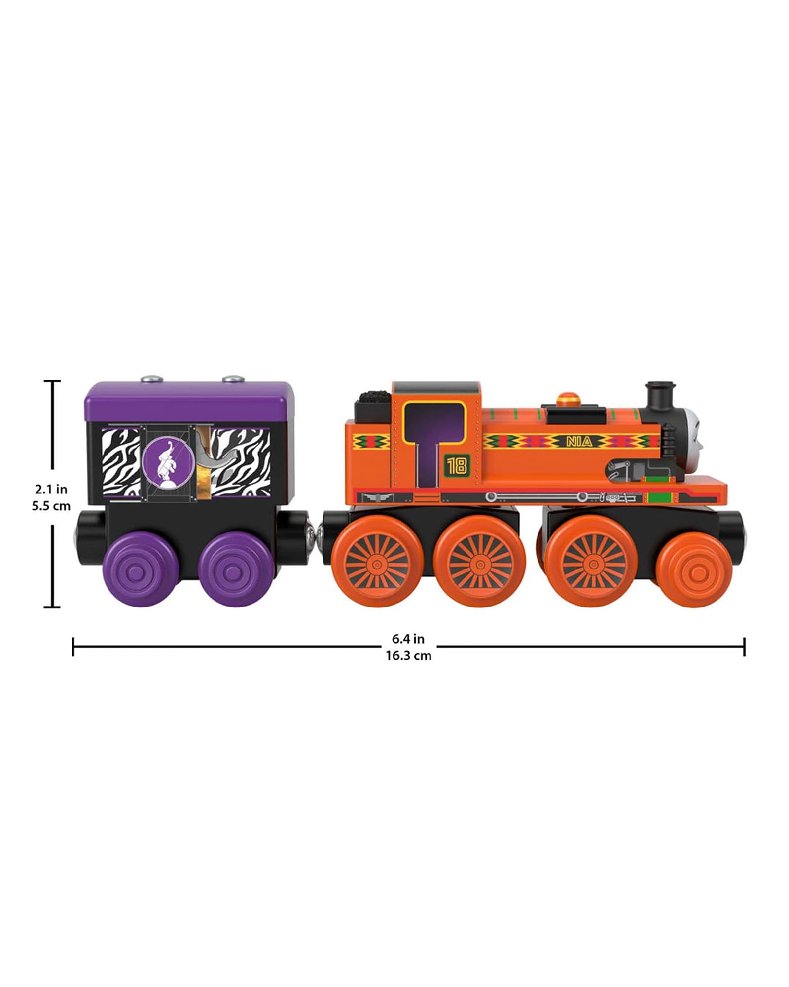 Fisher Price Thomas and Friends Wooden Railway Nia Engine And Cargo Car