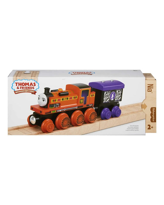 Fisher Price Thomas and Friends Wooden Railway Nia Engine And Cargo Car