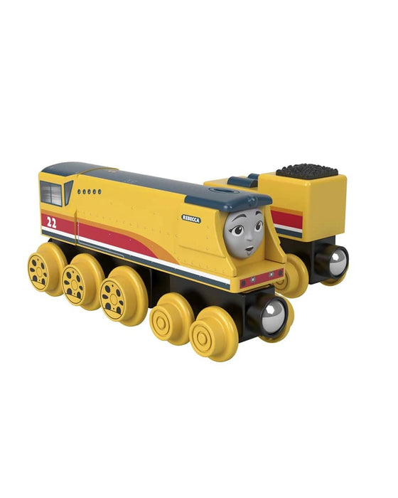 Fisher Price Thomas and Friends Wooden Railway Rebecca Engine And Coal Car