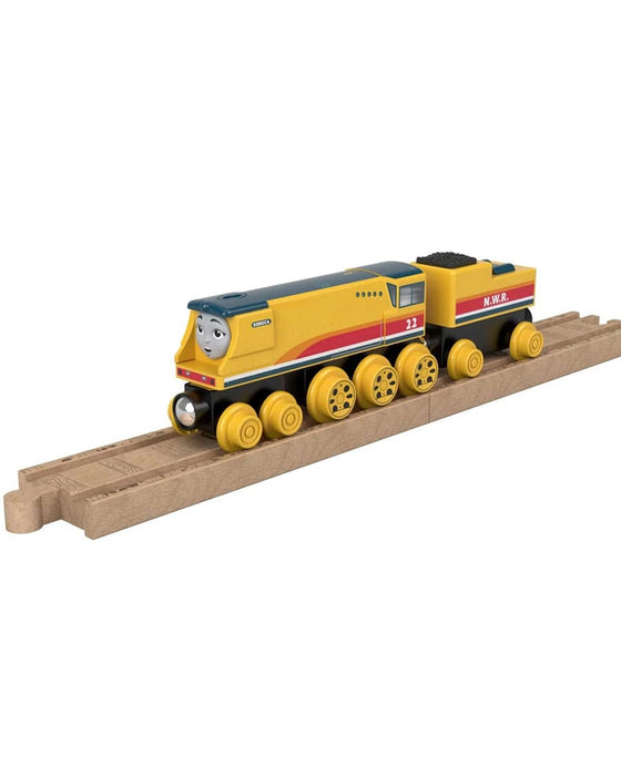 Fisher Price Thomas and Friends Wooden Railway Rebecca Engine And Coal Car