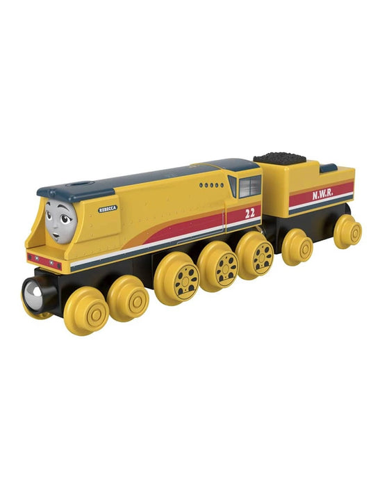 Fisher Price Thomas and Friends Wooden Railway Rebecca Engine And Coal Car