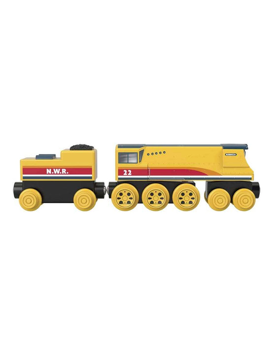 Fisher Price Thomas and Friends Wooden Railway Rebecca Engine And Coal Car