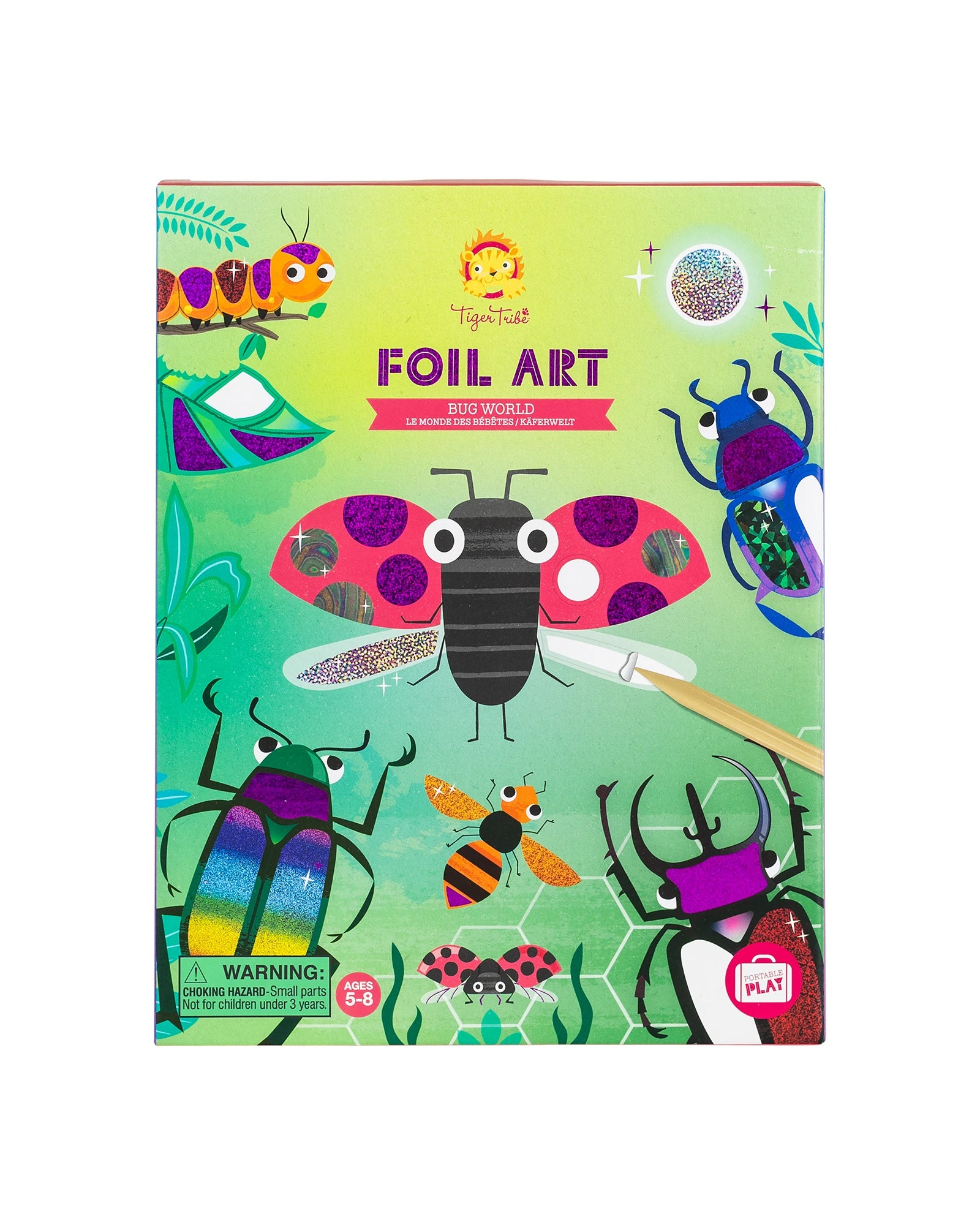 Tiger Tribe Foil Art Bug World