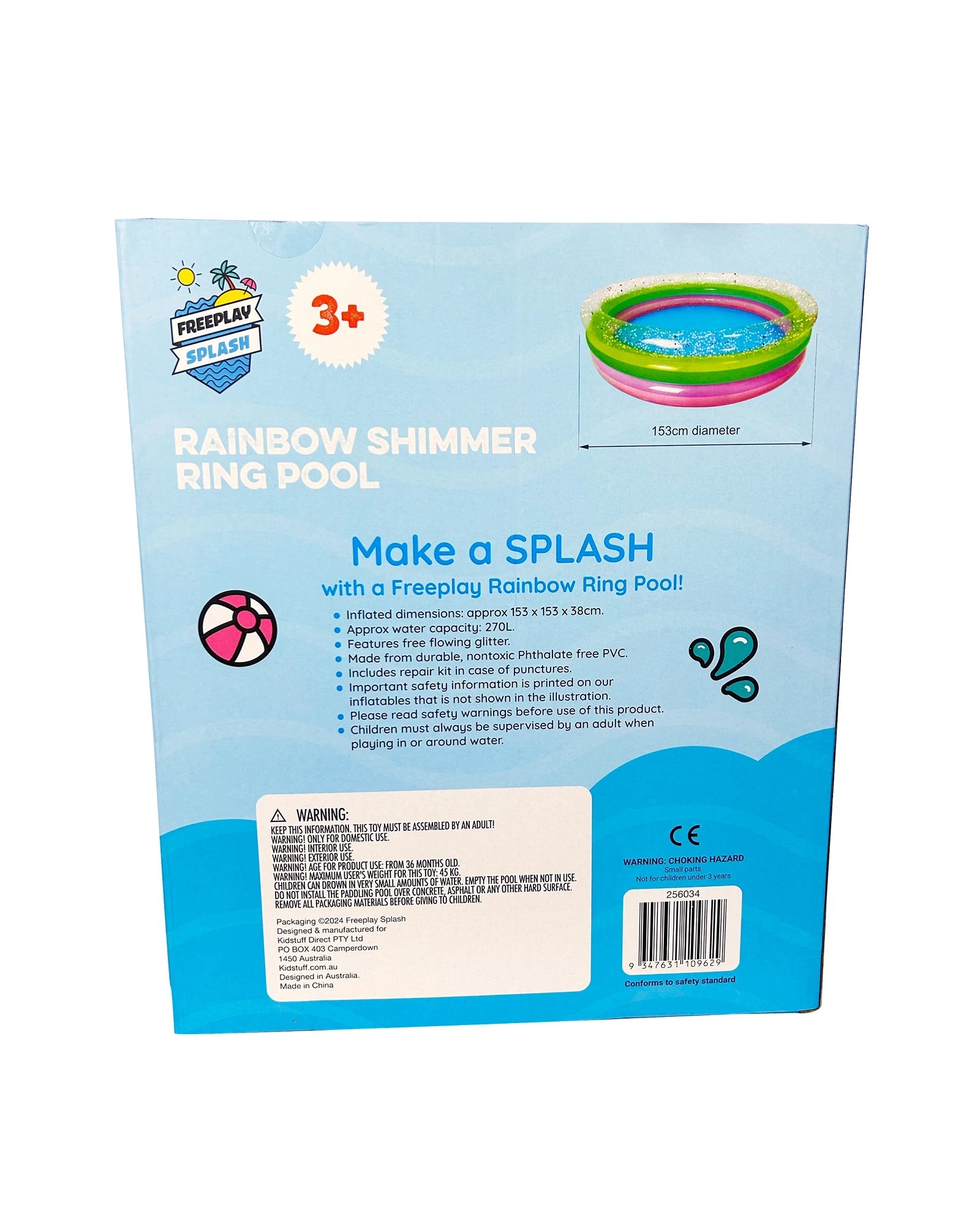 Rainbow Shimmer Ring Pool
