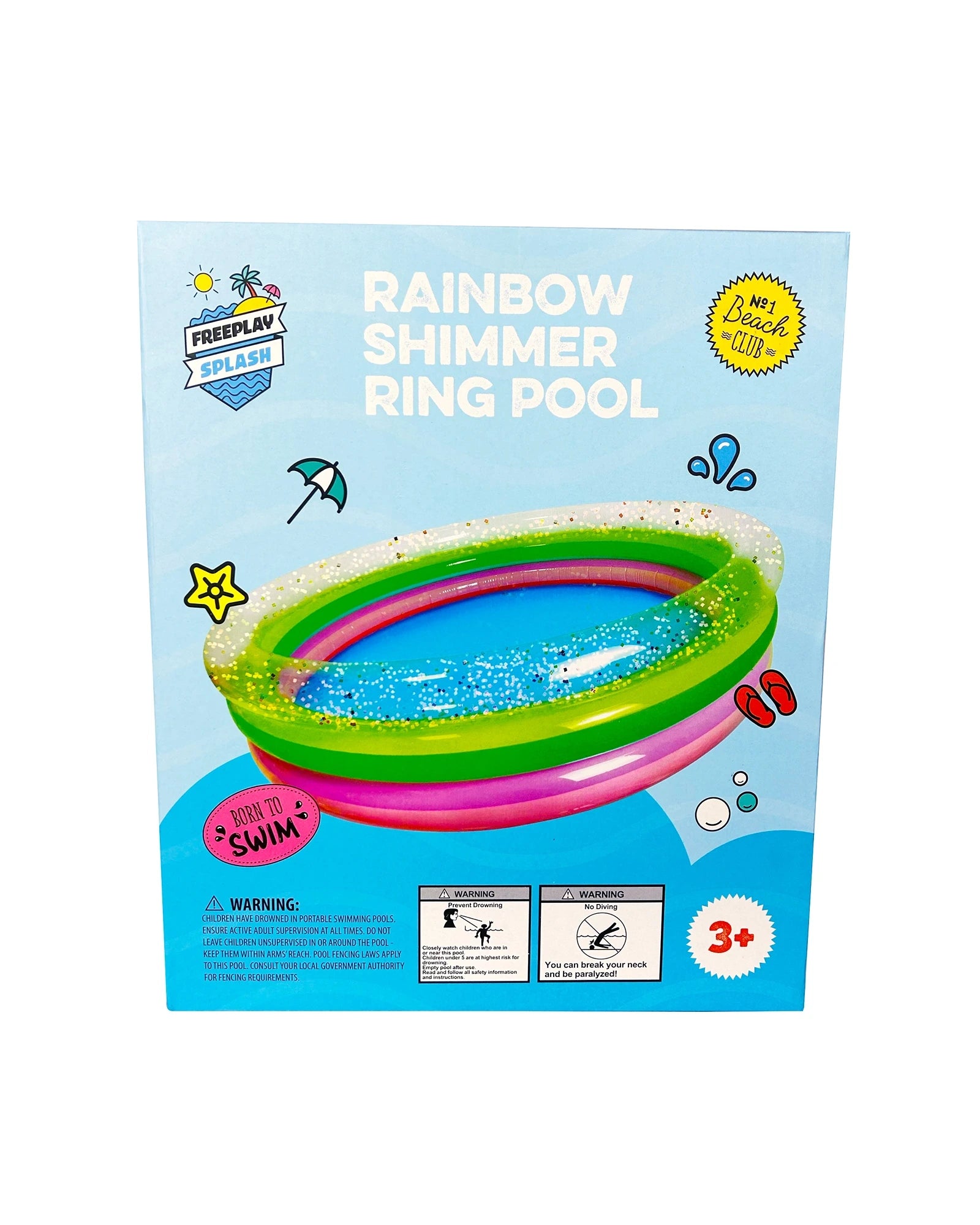 Rainbow Shimmer Ring Pool