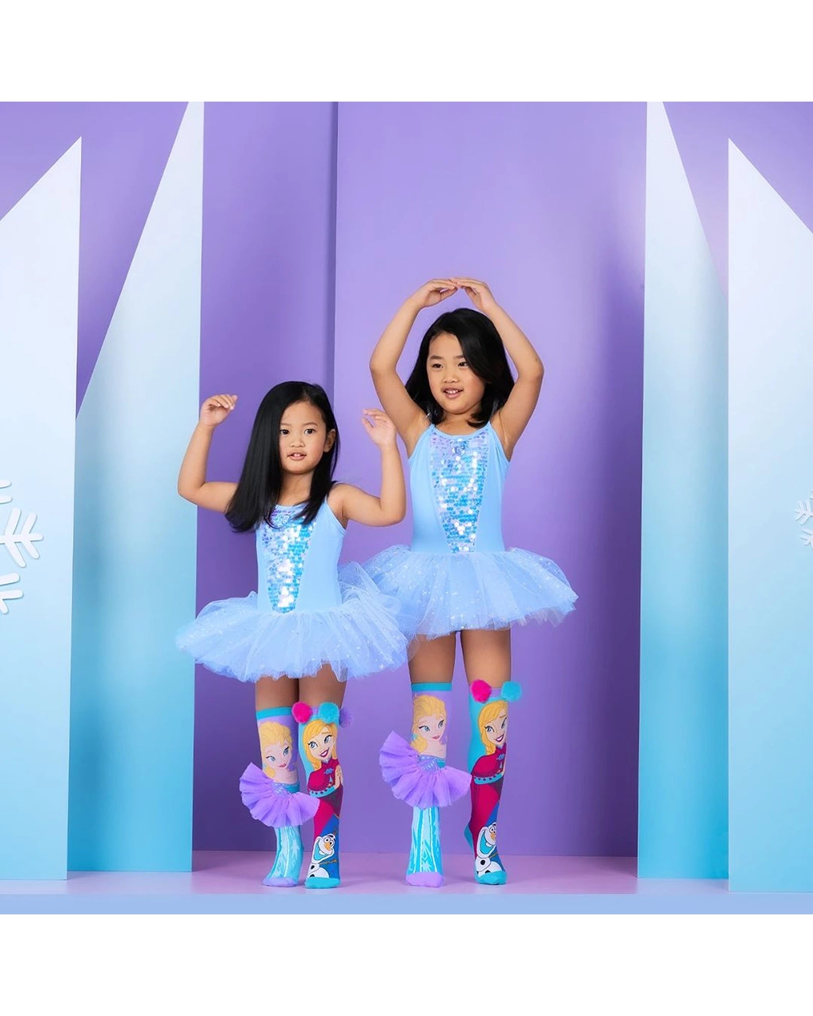 MADMIA Elsa & Anna Socks Toddler Ages 3-5