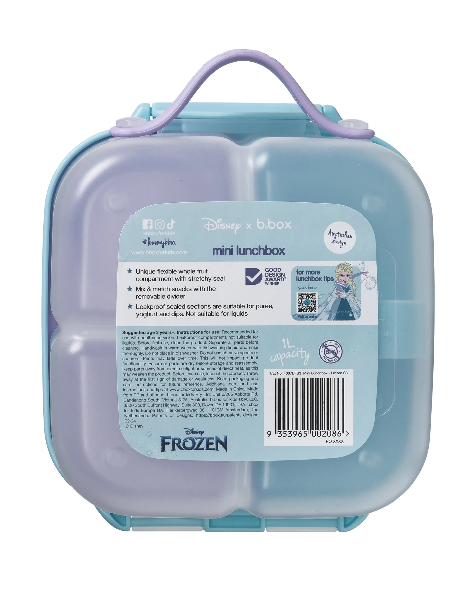 b.box Disney Frozen Mini Lunch Box 1L
