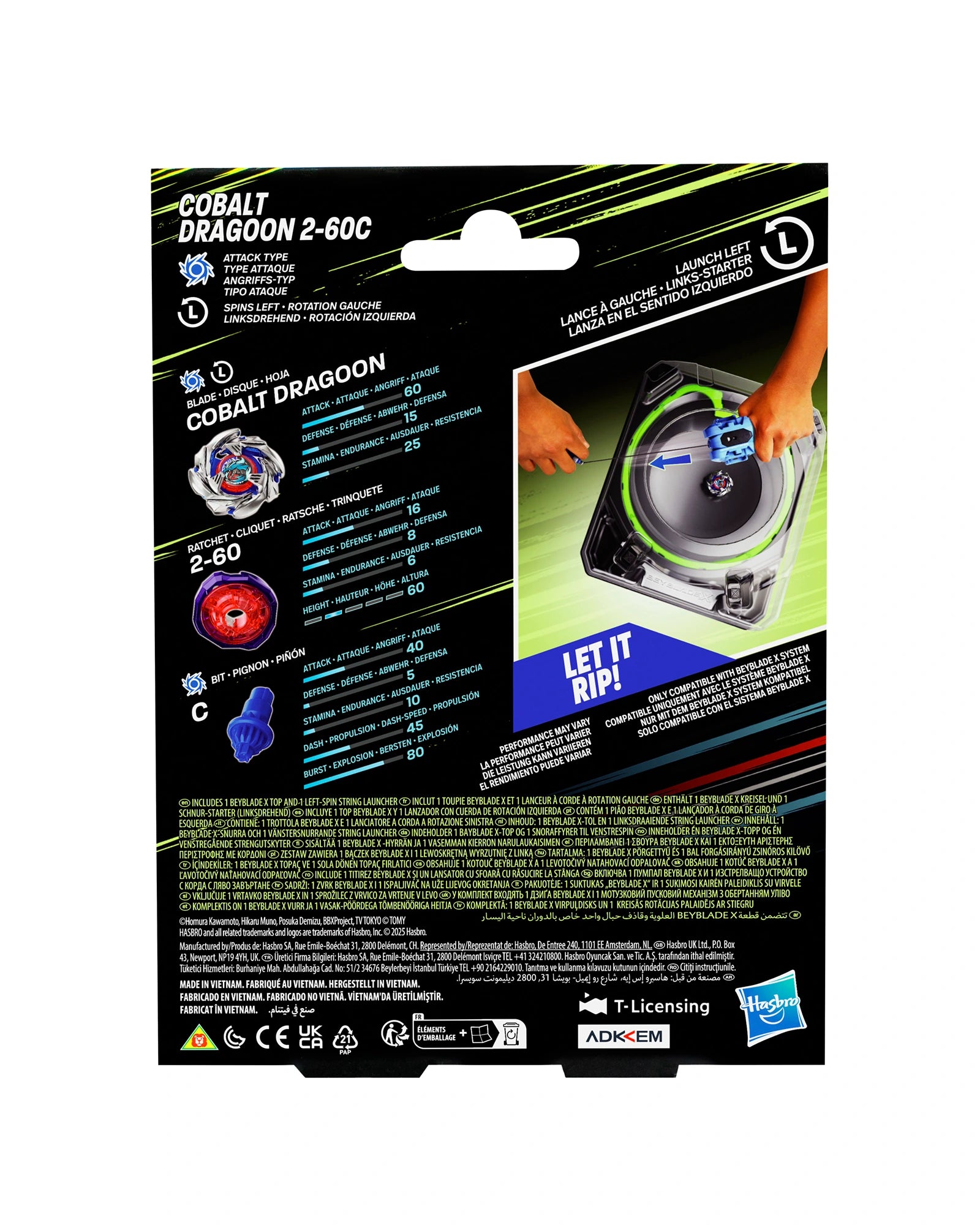 Beyblade Dlx Launcher Roosevelt Left Spin