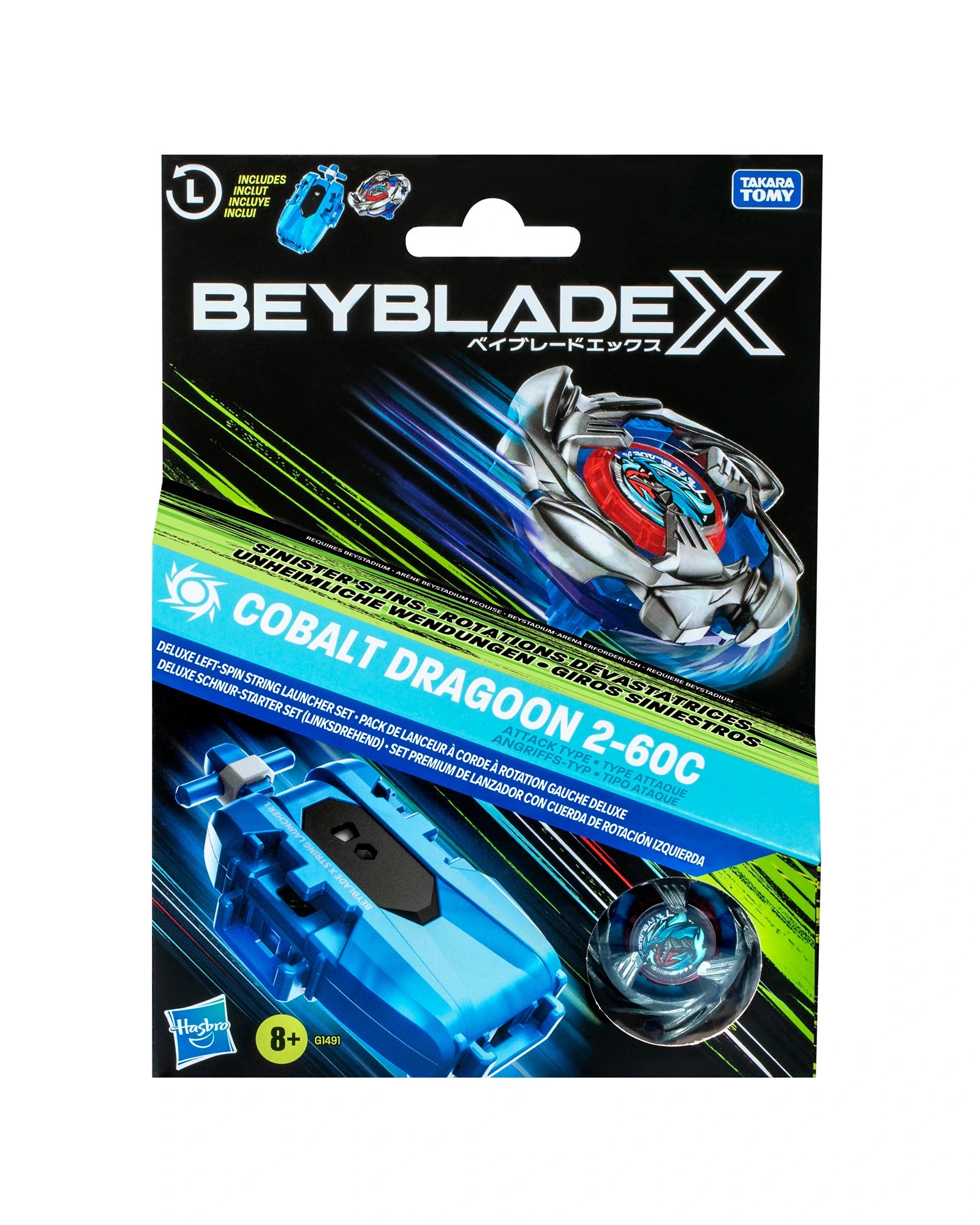 Beyblade Dlx Launcher Roosevelt Left Spin