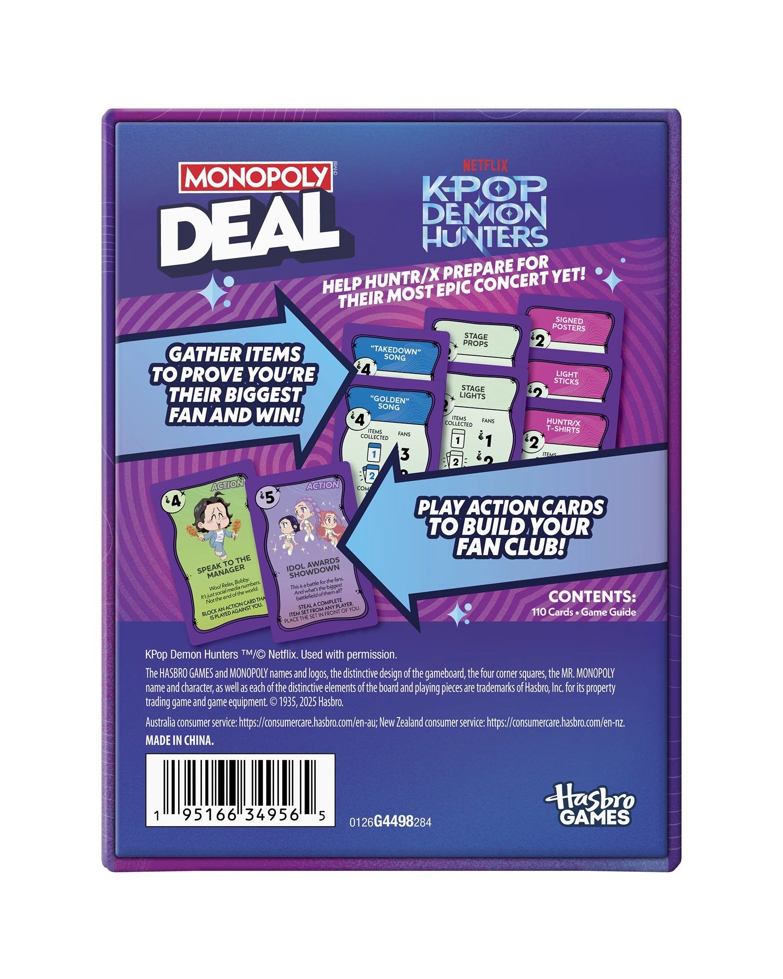 Monopoly Deal Kpop Demon Hunters
