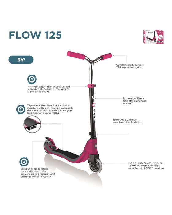 Globber flow online 125 lights scooter