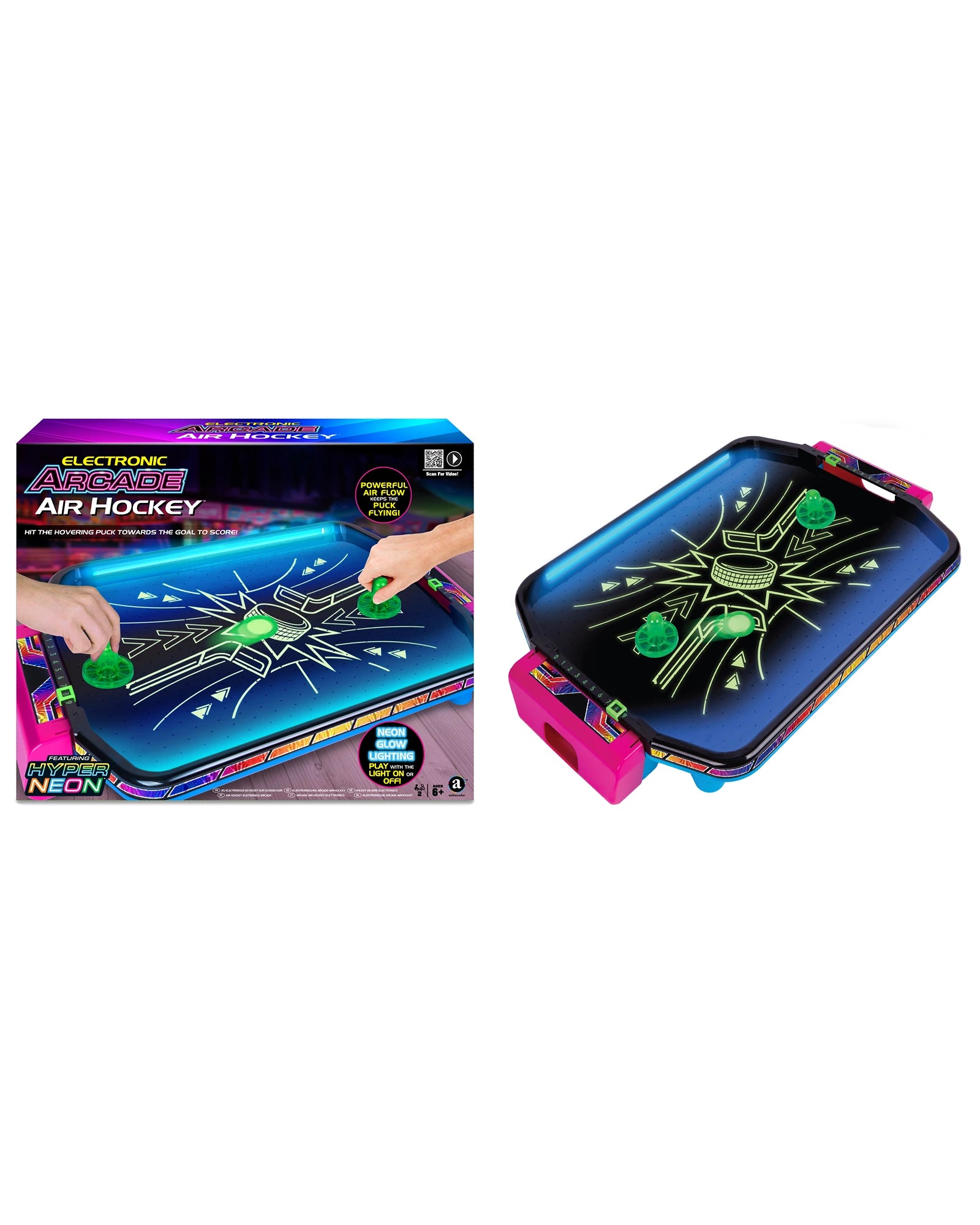 Ambassador Electronic Arcade Air Hockey (Hyper Neon Series)