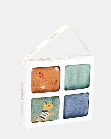 Toshi Organic Socks Gift Box Ankle - Assorted - Sunshine 6 to 12 Months