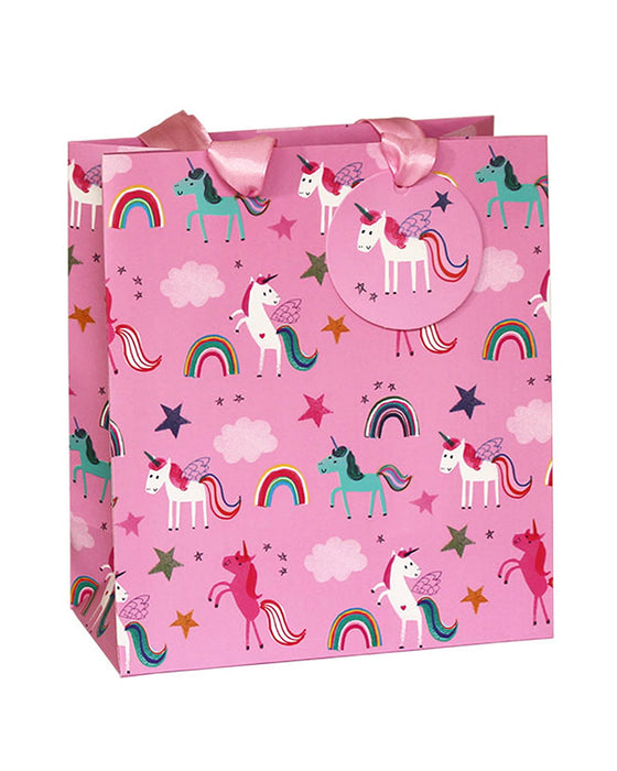 Waterlyn Unicorn Pink Medium Gift Bag