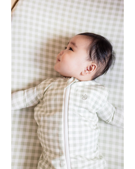 Grow Kindly 1.0 TOG Swaddle Sleeping Bag - Gumleaf Gingham