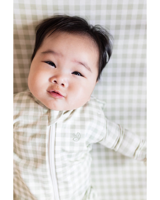 Grow Kindly 1.0 TOG Swaddle Sleeping Bag - Gumleaf Gingham