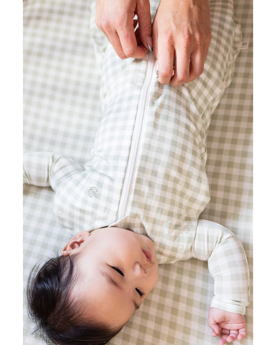 Grow Kindly 1.0 TOG Swaddle Sleeping Bag - Gumleaf Gingham
