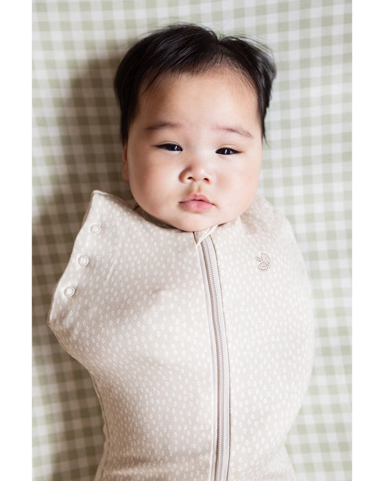 Grow Kindly 1.0 TOG Swaddle Sleeping Bag - Oat Little Pod
