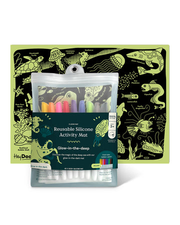 HeyDoodle Glow-in-the-deep Classic Colouring & Doodle Mat