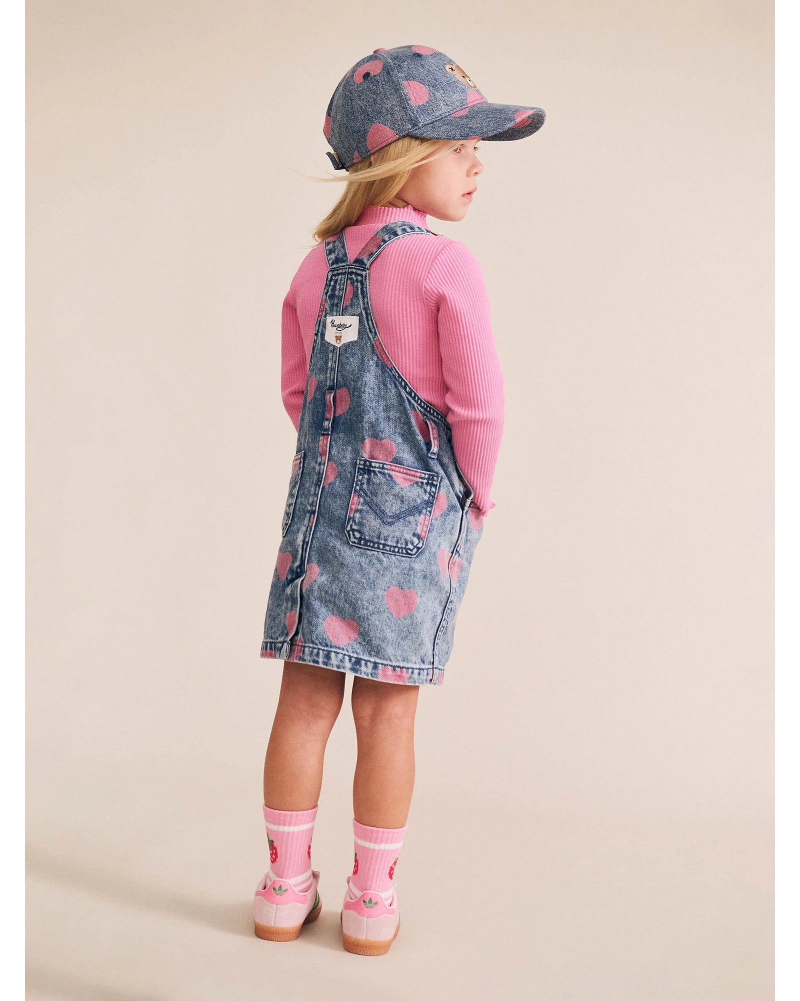 Dreamy Denim Hearts Pinafore