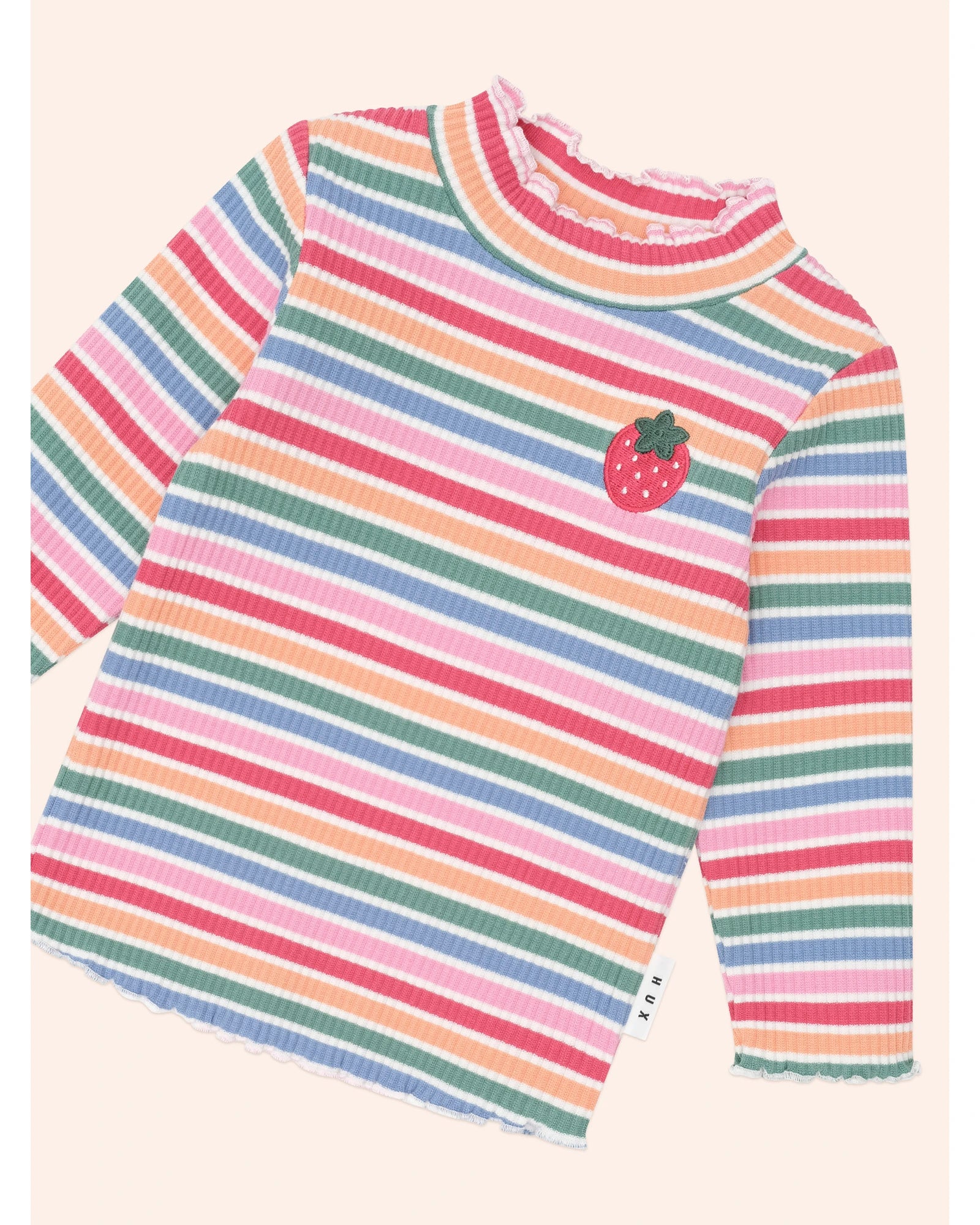Tutti Frutti Stripe Rib Skivvy - Multi 1Yr