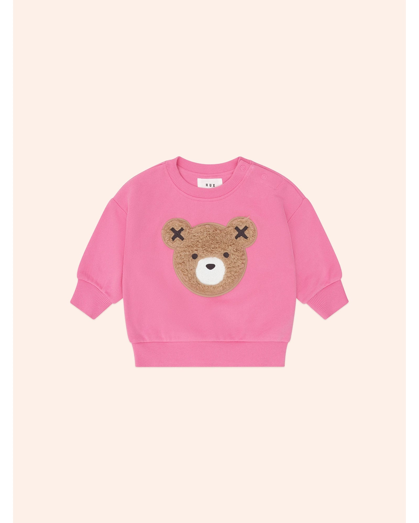 Furry Huxbear Sweatshirt - Strawberry