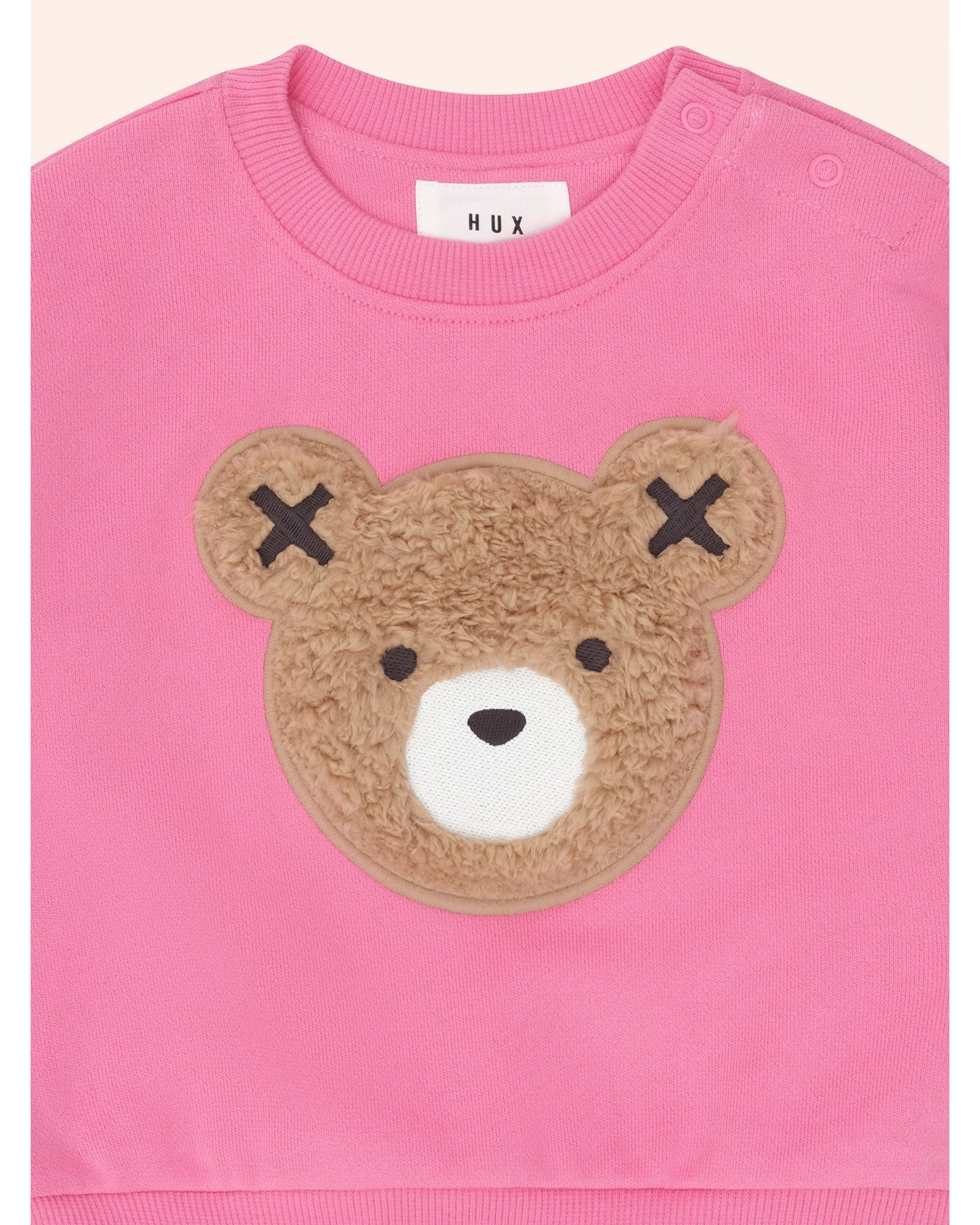 Furry Huxbear Sweatshirt - Strawberry