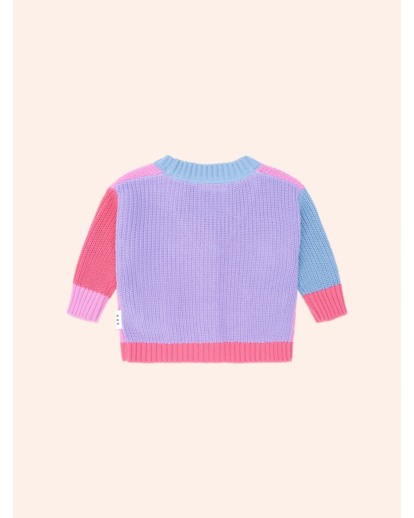 Colour Block Huxette Cardi - Strawberry Multi