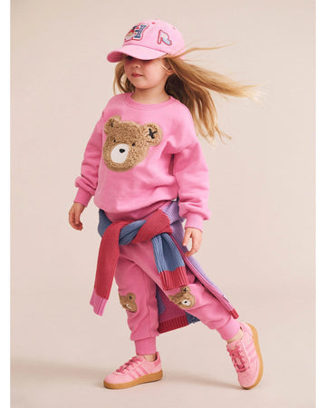 Furry Huxbear Sweatshirt - Strawberry