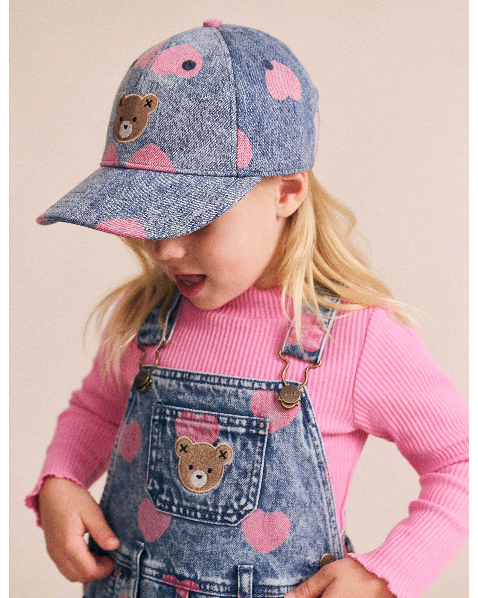 Dreamy Denim Hearts Pinafore