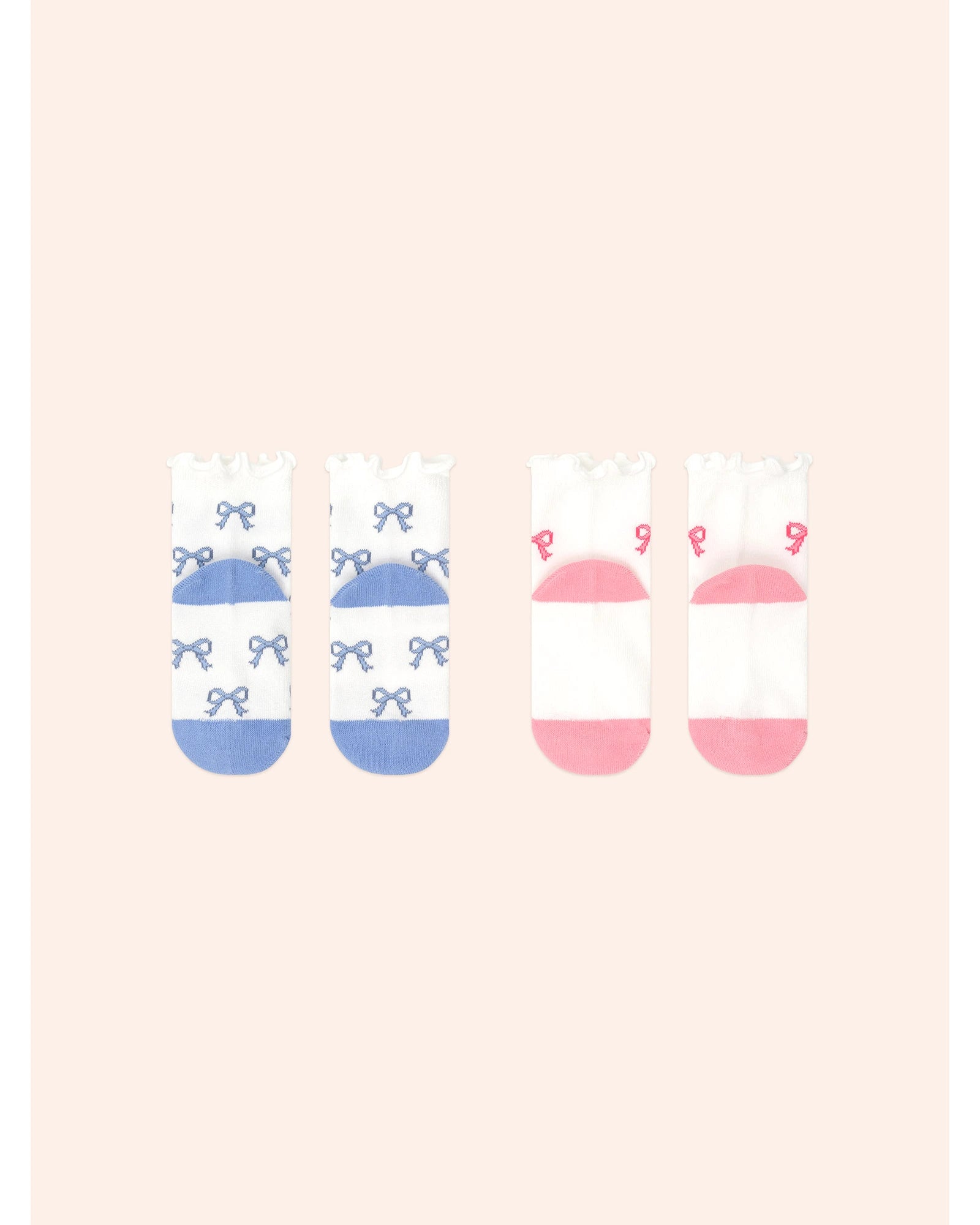 2Pk Frill Sock - Multi