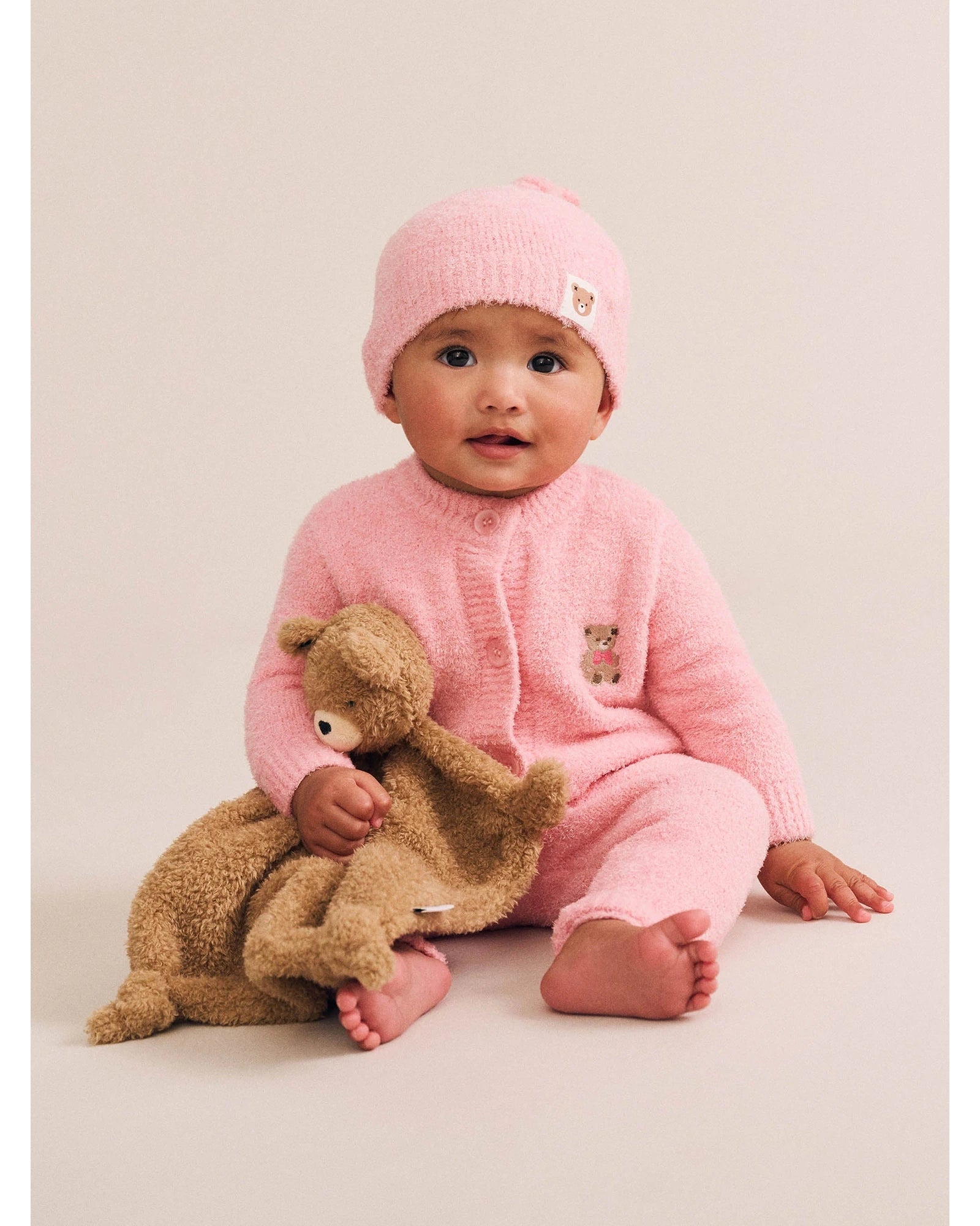 My First Hux Apricot 4Pc Boucle Newborn Set