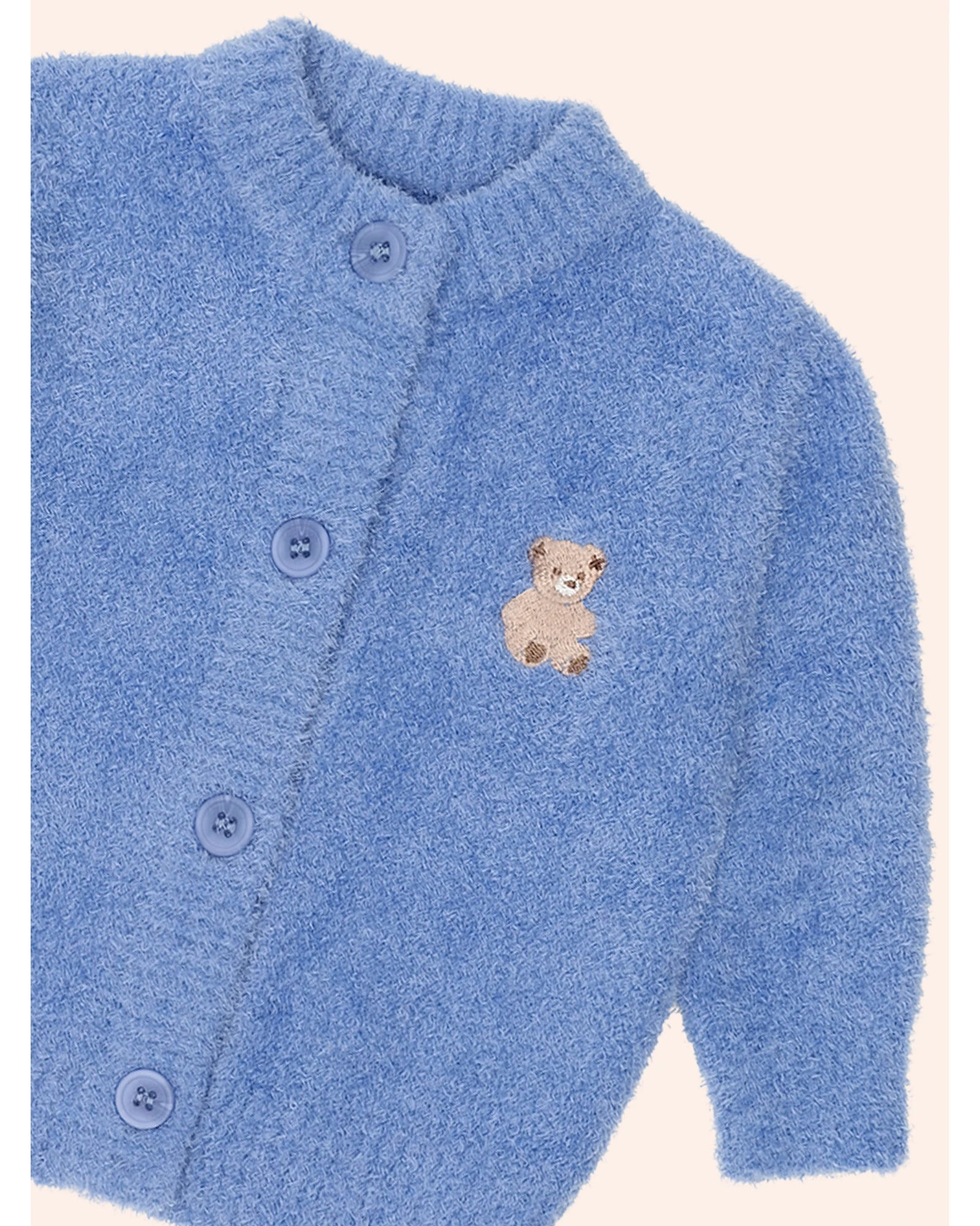 My First Hux Vintage Blue 4Pc Boucle Newborn Set