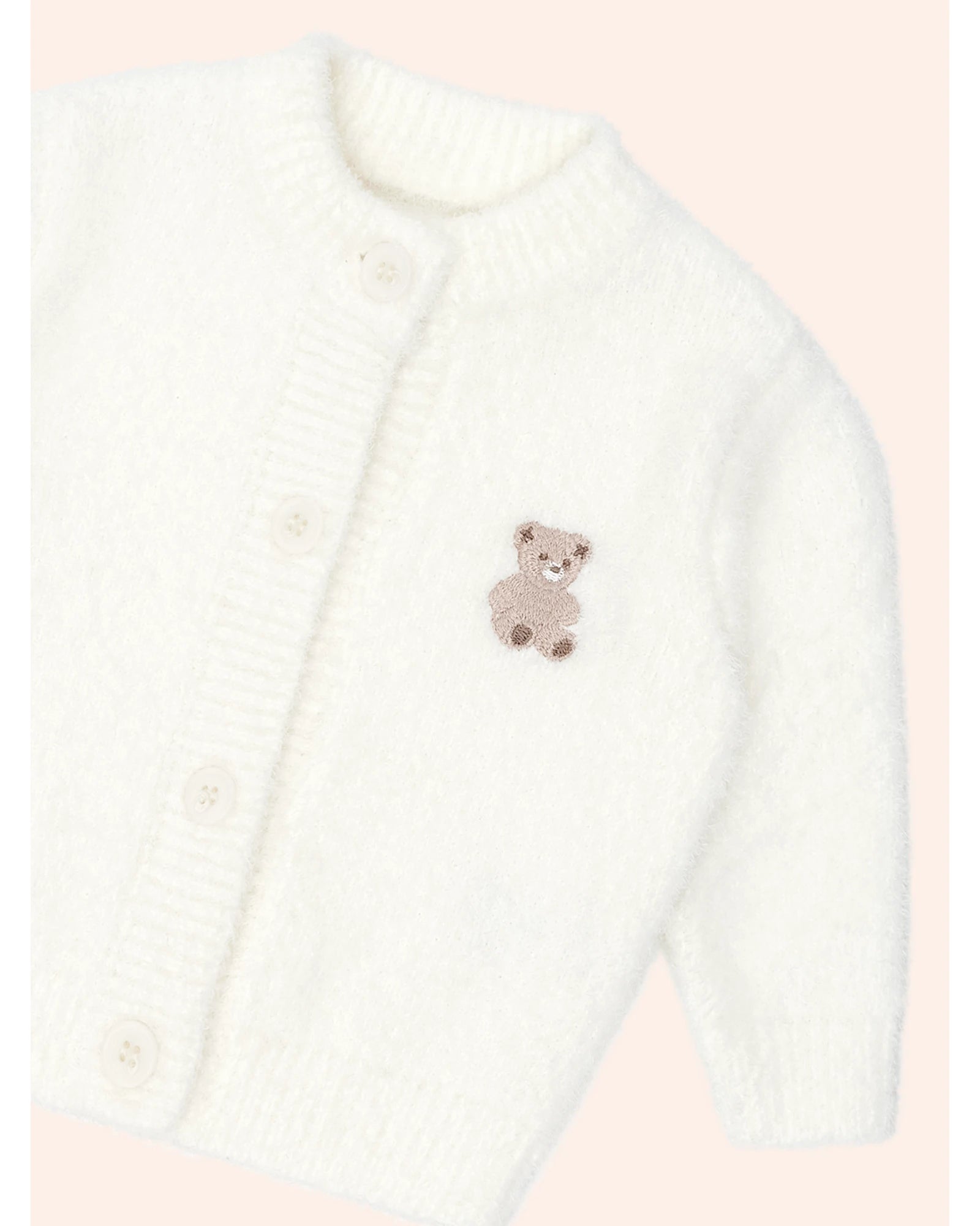 My First Hux Almond Milk 4Pc Boucle Newborn Set