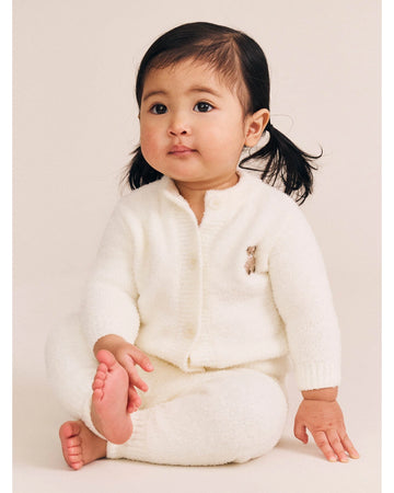My First Hux Almond Milk 4Pc Boucle Newborn Set